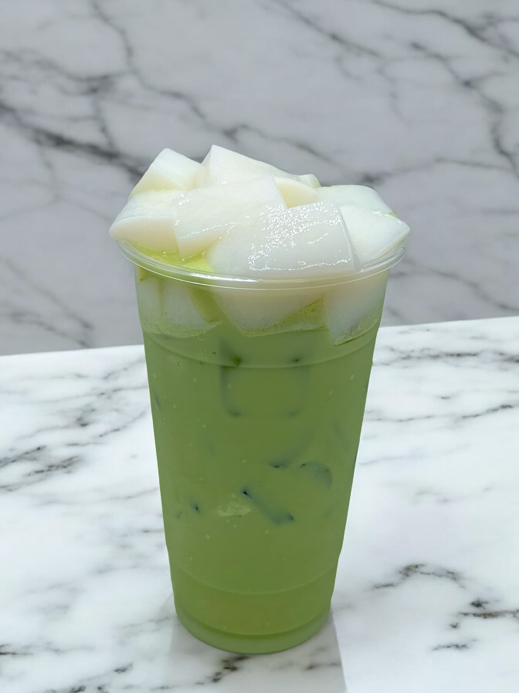 Pudín Matcha Milk Tea